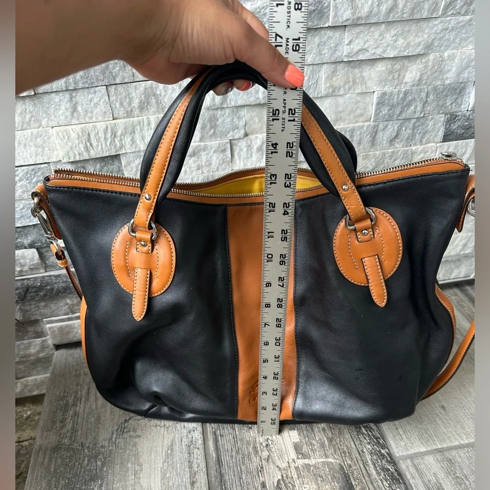 Ralph Lauren Vintage Y2K Old Money Leather Large  Handbag - Picture 11 of 17